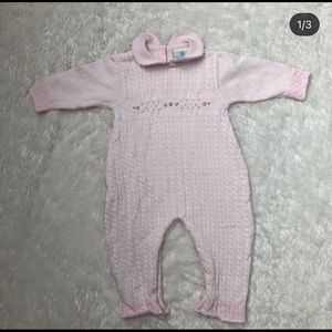 Florence Eiseman pink sleeper 9 months
